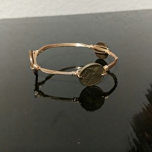 Wire coin bracelet